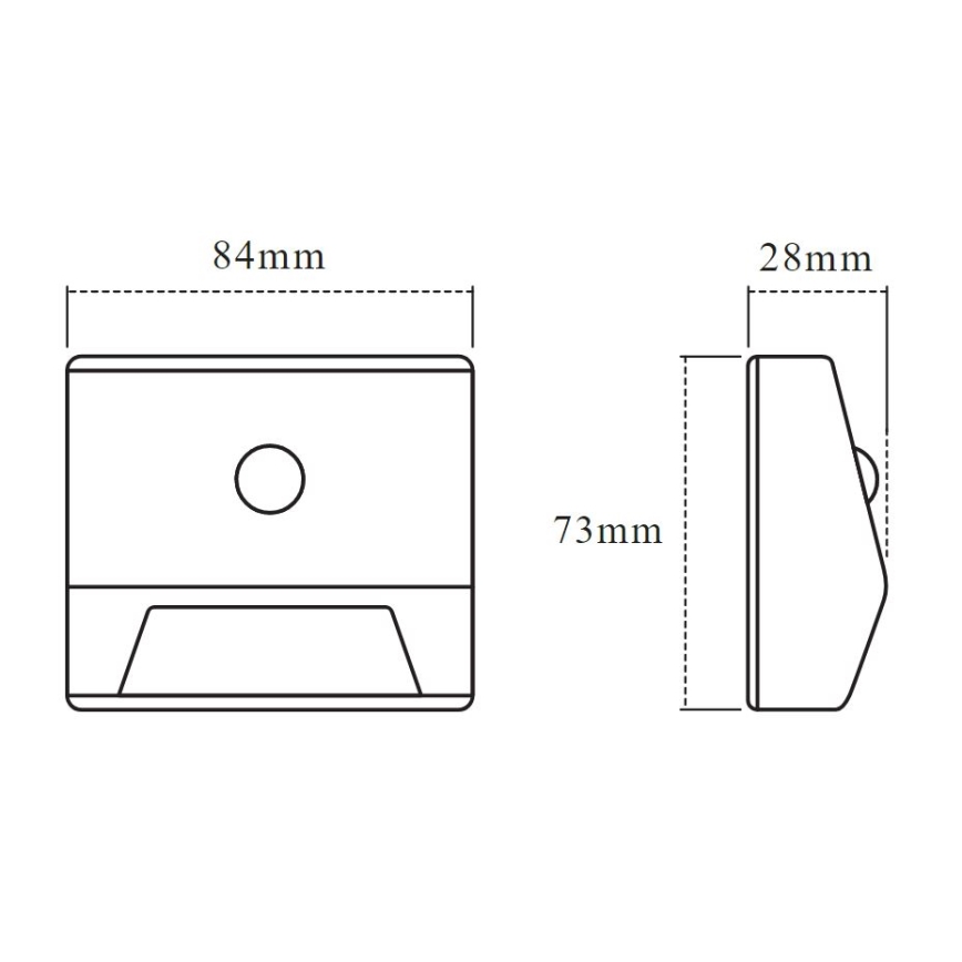 Osram - LED stopniščna svetilka s senzorjem NIGHTLUX LED/0,25W/3xAAA IP54 bela