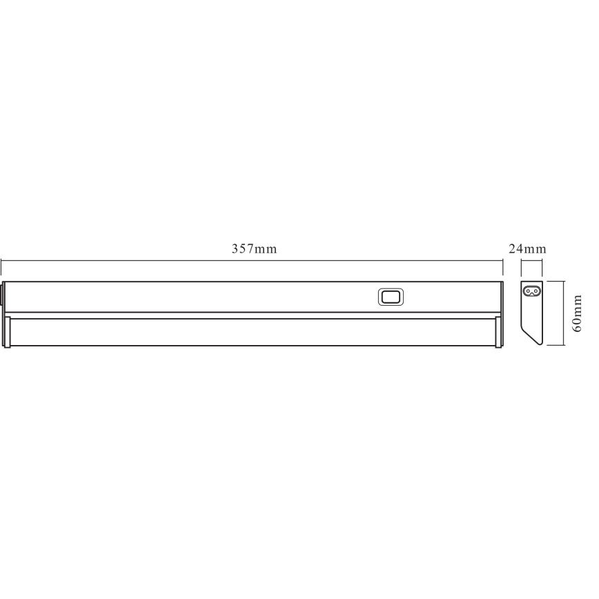 Osram - LED svetilo za pod omarico LINEAR LED/6W/230V 3000K 35,7 cm srebrno