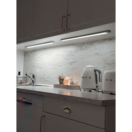 Osram - LED svetilka za pod omarico z zaznavalom gibanja in mraka LINEAR LED/3,2W/3,7V 500 mAh 3000/4000/6500K 40 cm siva