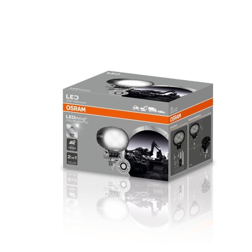 Osram - LED reflektor za avtomobil OVAL WL VX100-WD LED/17W/12/24V IP69 6000K