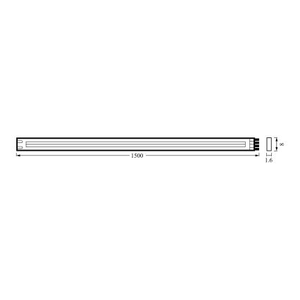 Osram - LED trak FLEX COB 1,5m LED/7,5W/230V