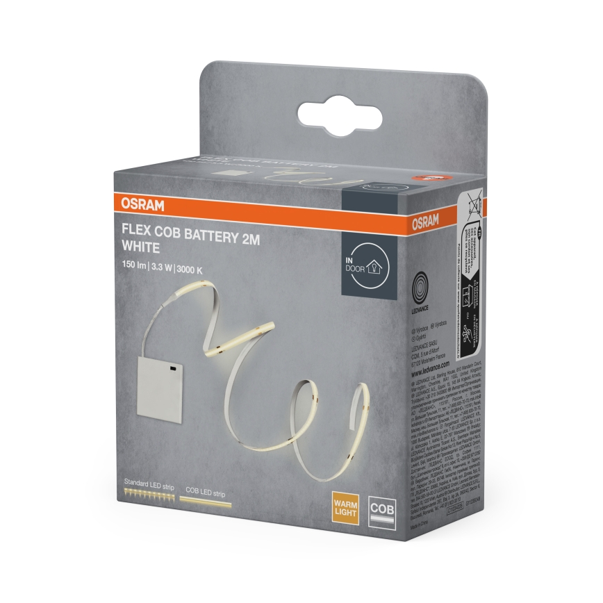 Osram - LED trak FLEX COB BATTERY 2m LED/3,3W/4xAA
