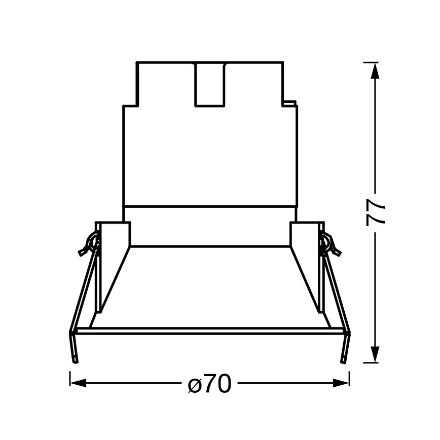 Osram - LED vgradna stropna svetilka SPOT TWIST LED/5W/230V 3000K premer 7 cm bela