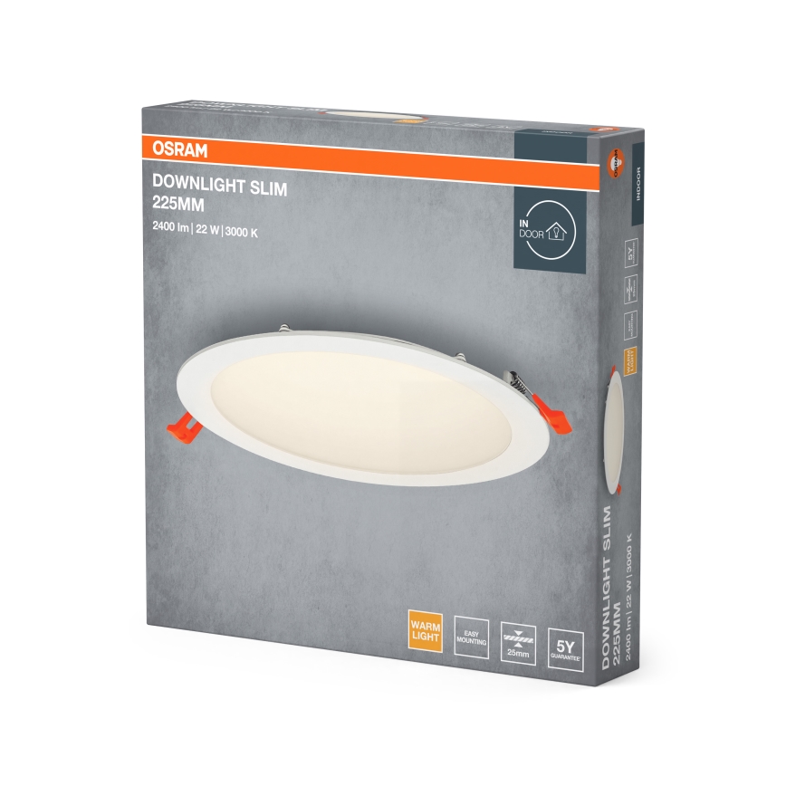 Osram - LED Vgradna svetilka SLIM LED/22W/230V 3000K