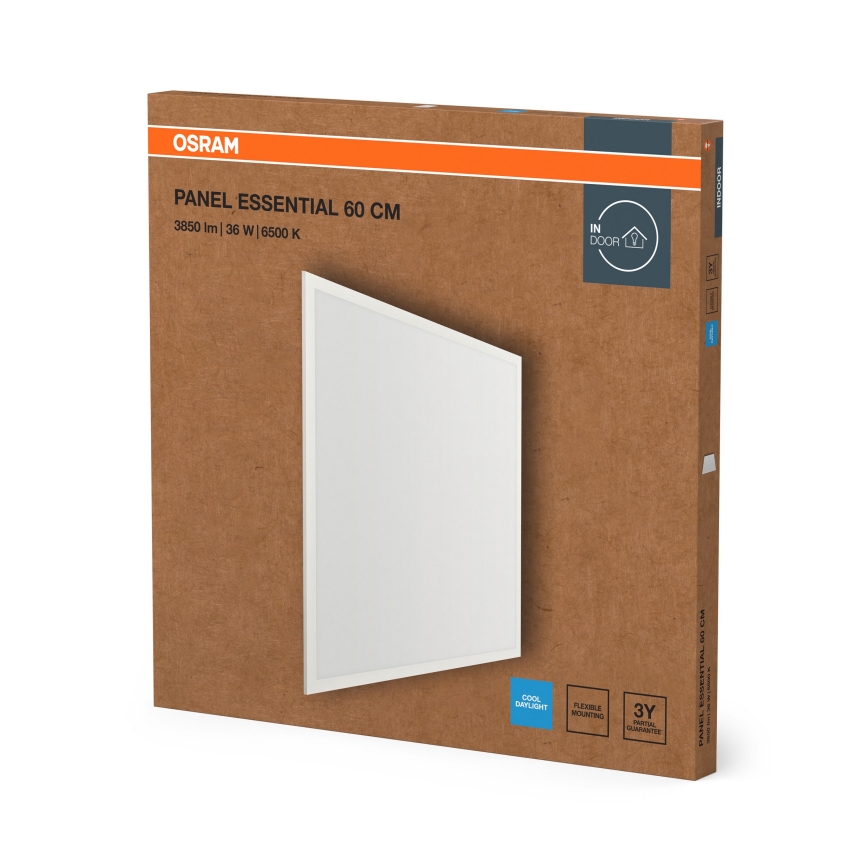 Osram - stropni vgradni LED panel ESSENTIAL LED/36W/230V 6500K 59,6x59,6 cm bela