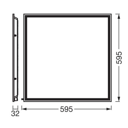 Osram - LED panel za spuščene stropove ESSENTIAL LED/50W/230V 3000/4000/6500K 60x60 cm UGR19