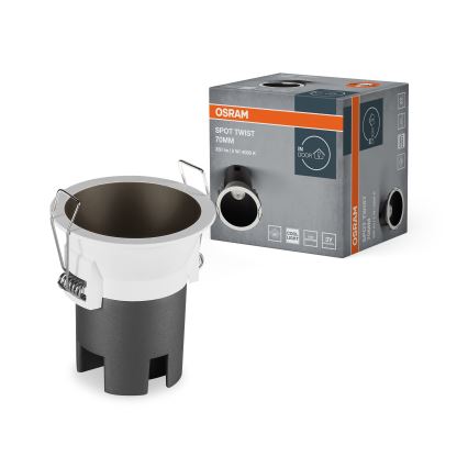 Osram - LED vgradno stropno svetilo SPOT TWIST LED/5W/230V 4000K, premer 7 cm, belo/črno