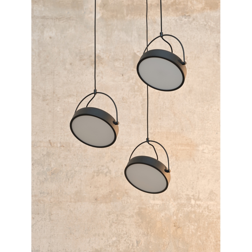 Osram - LED viseči lestenec na kablu DECOR PUCK 3xLED/12W/230V CRI 90 črna