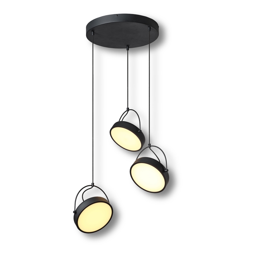 Osram - LED viseči lestenec na kablu DECOR PUCK 3xLED/12W/230V CRI 90 črna
