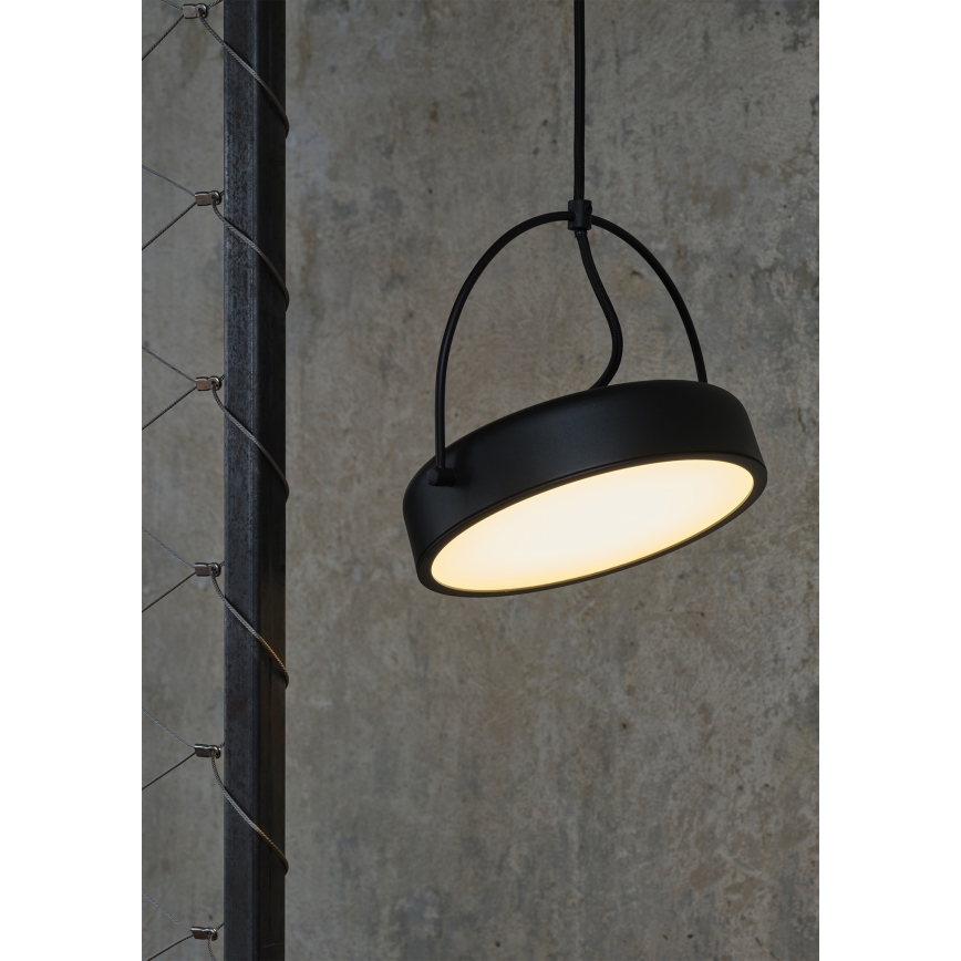 Osram - LED viseči lestenec na kablu DECOR PUCK LED/12W/230V CRI 90 črna