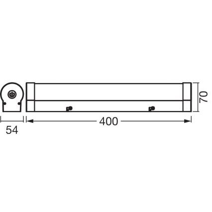 Osram - LED osvetlitev za kopalniško ogledalo z možnostjo zatemnitve ORBIS TUBE LED/9W/230V 3000/4000K 40 cm IP44 rjava