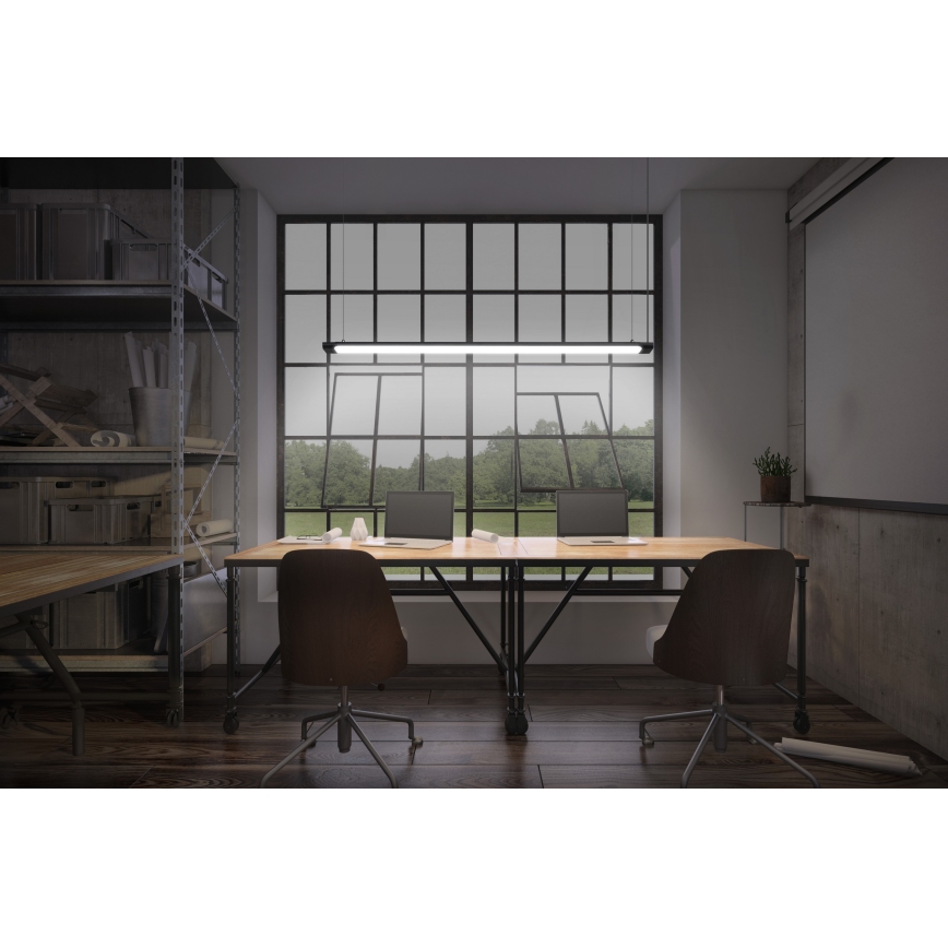 Osram - LED zatemljiv viseči lestenec na kablu OFFICE LINE LED/40W/230V 4000K 120 cm črna