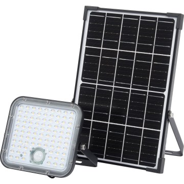 Osram - LED zatemljiv solarni reflektor s senzorjem ENDURA LED/30W/6,4V 4000K IP65 črna + z daljinskim upravljalnikom