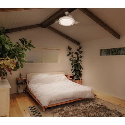 Osram - LED zatemnjiva stropna svetilka z ventilatorjem PONIENTE LED/36W/230V 3000/4000/6500K + daljinski upravljalnik