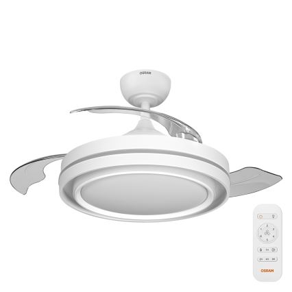 Osram - LED zatemnjiva stropna svetilka z ventilatorjem PONIENTE LED/36W/230V 3000/4000/6500K + daljinski upravljalnik
