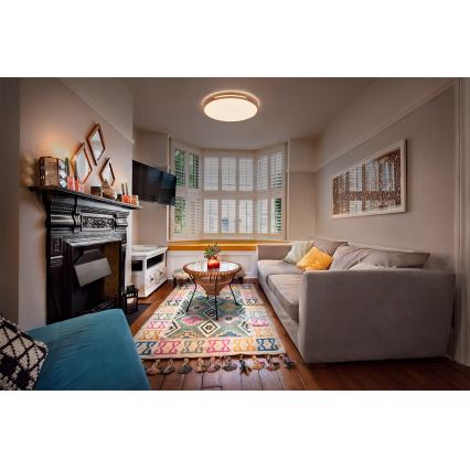 Osram - LED zatemnitveno stropno svetilo ORBIS WOODBURRY LED/36W/230V premer 50 cm