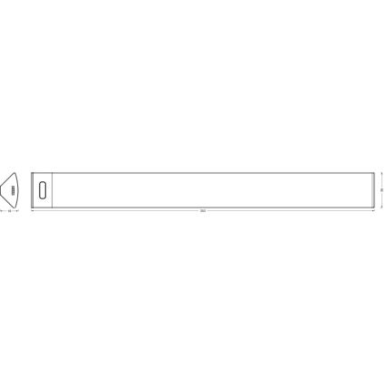 Osram - LED zatemnljivo svetilo za pod omarico z gibalnim senzorjem LINEAR ANGLE LED/5W/230V 3000/4000/6500K 35 cm bela