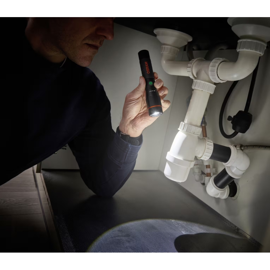 Osram - polnilna LED ročna svetilka z nastavljivo svetlostjo LEDINSPECT PRO TORCH 800 LED/8W/3,7V 2200 mAh IP44