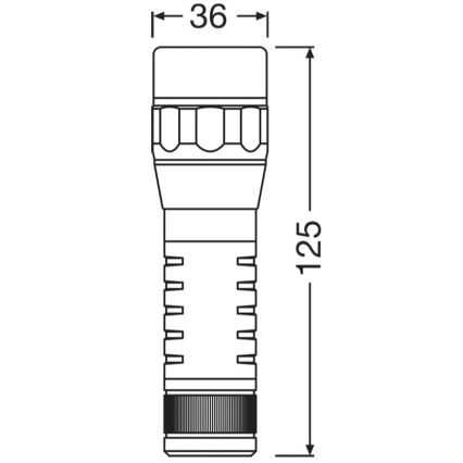 Osram - zatemnjevalna ročna svetilka LEDINSPECT TORCH 450 ESSENTIAL LED/6W/3xAAA IP44