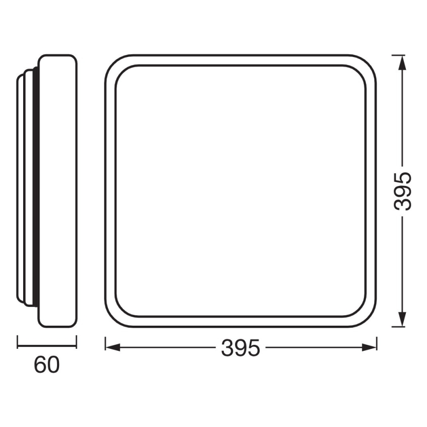 Osram - Zatemnjiva LED stropna svetilka ORBIS ALICIA LED/24W/230V 39,5x39,5 cm bež
