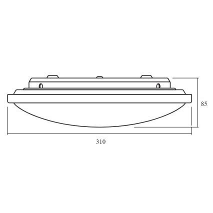 Osram - ORBIS LED zatemnjiva stropna svetilka, 17 W, 230 V, 2700-6500 K, premer 31 cm + daljinski upravljalnik