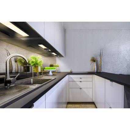 Osram - LED zatemnljivo svetilo za pod omaro z vtičnicami UNDERCABINET LED/10W/230V 3000K 54,8 cm črna