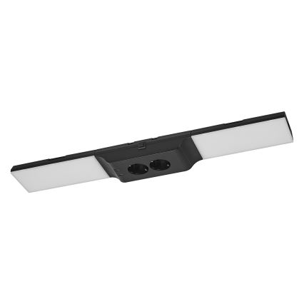 Osram - LED zatemnljivo svetilo za pod omaro z vtičnicami UNDERCABINET LED/10W/230V 3000K 54,8 cm črna