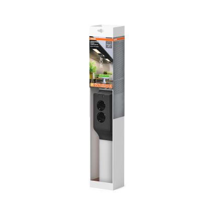 Osram - LED zatemnljivo svetilo za pod omaro z vtičnicami UNDERCABINET LED/10W/230V 3000K 54,8 cm črna