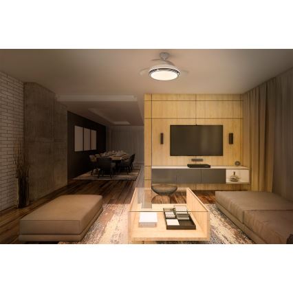 Osram - Zatemnjevalna LED stropna svetilka z ventilatorjem LEVECHE LED/36W/230V 3000/4000/6500K + daljinski upravljalnik