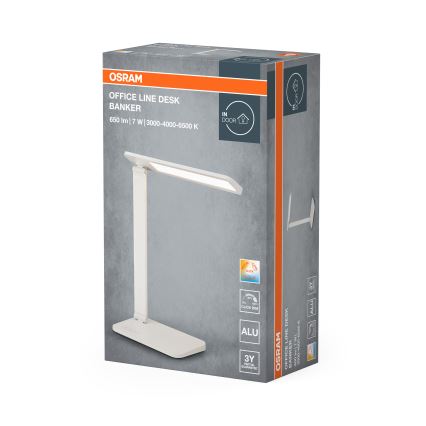 Osram - LED namizna svetilka z nastavljivo svetlostjo OFFICE LINE LED/7W/230V 3000/4000/6500K bela