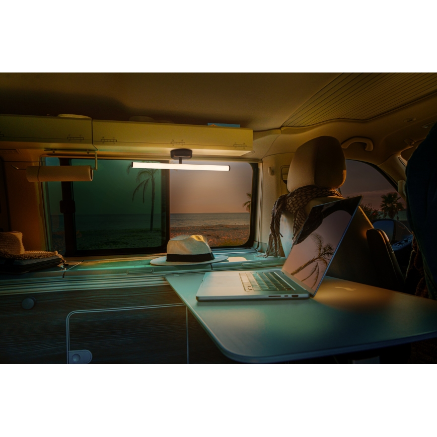 Osram - Zatemnjiva polnilna stenska LED-svetilka na dotik NIGHTLUX LED/1,8W/5V črna