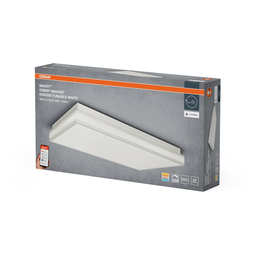 Osram - Zatemnljiva LED stropna svetilka SMART+ MAGNET LED/42W/230V 30x60 cm 3000-6500K Wi-Fi