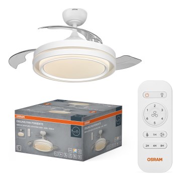 Osram - LED zatemnjiva stropna svetilka z ventilatorjem PONIENTE LED/36W/230V 3000/4000/6500K + daljinski upravljalnik