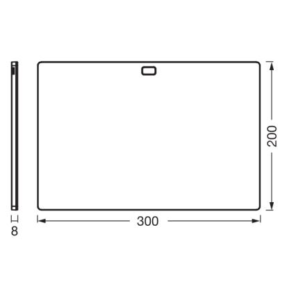 Osram - Zatemnljivo LED svetilo za pod omarico s senzorjem gibanja UNDERCABINET LED/7,5W/230V 3000/4000/6500K 20x30 cm črno