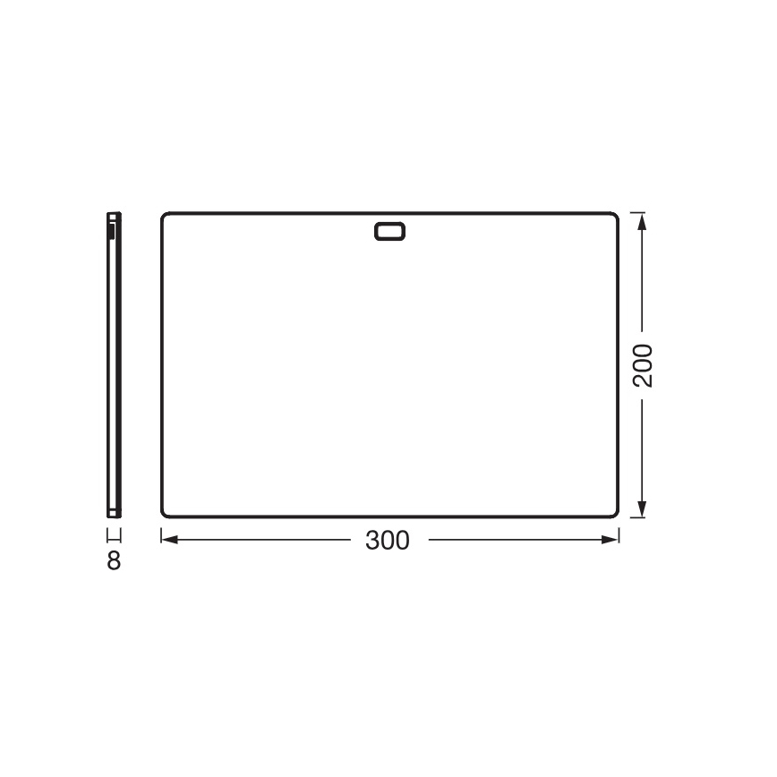 Osram - Zatemnljivo LED svetilo za pod omarico s senzorjem gibanja UNDERCABINET LED/7,5W/230V 3000/4000/6500K 20x30 cm črno