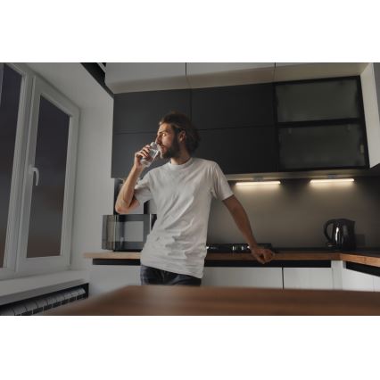 Osram - LED zatemnjiva svetilka za pod omarico s senzorjem gibanja in mraka LINEAR LED/5W/5V 3000K 35 cm bela