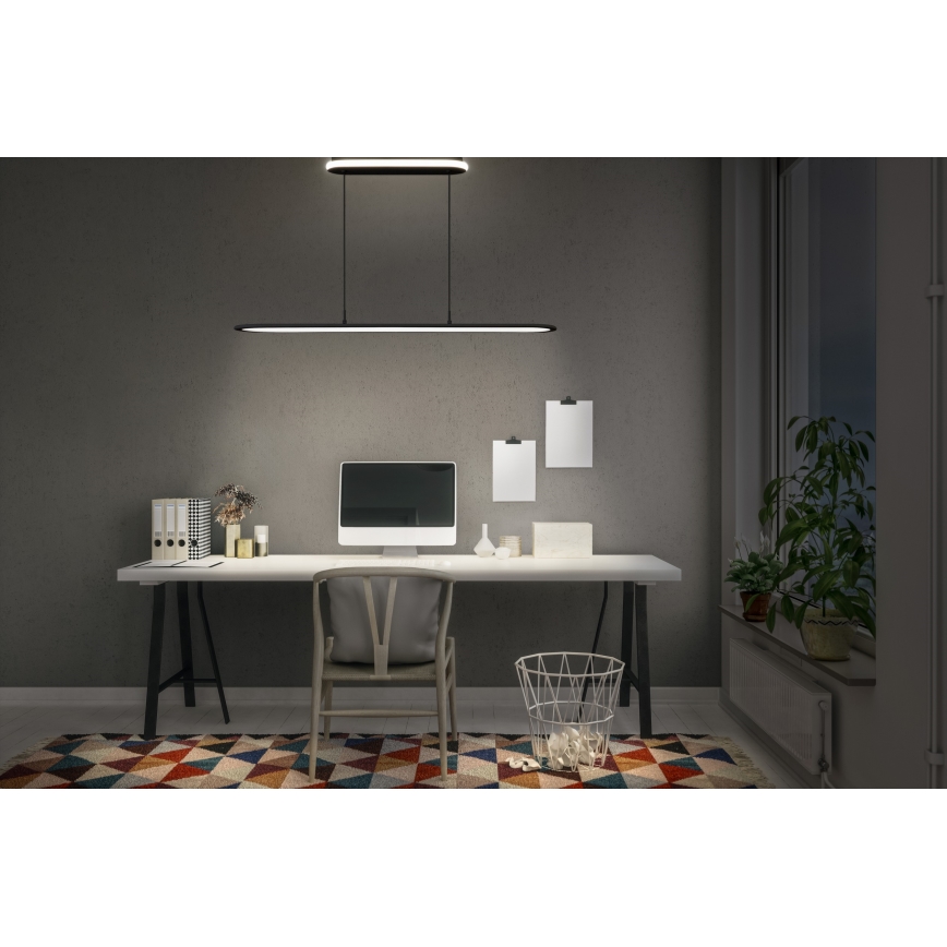 Osram - LED lestenec na lanku s možnostjo zatemnitve OFFICE LINE LED/57W/230V 4000K 100 cm CRI 90 črna