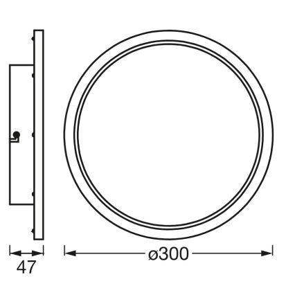 Osram - LED zatemnljivo kopalniško stropno svetilo SMART+ DISC LED/18W/230V 3000-6500K IP44 Wi-Fi