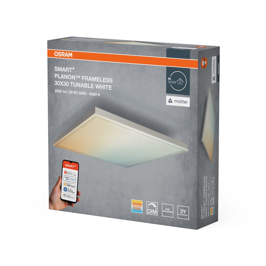 Osram - LED zatemnljivo stropno svetilo SMART+ FRAMELESS LED/20W/230V 3000-6500K 30x30 cm Wi-Fi