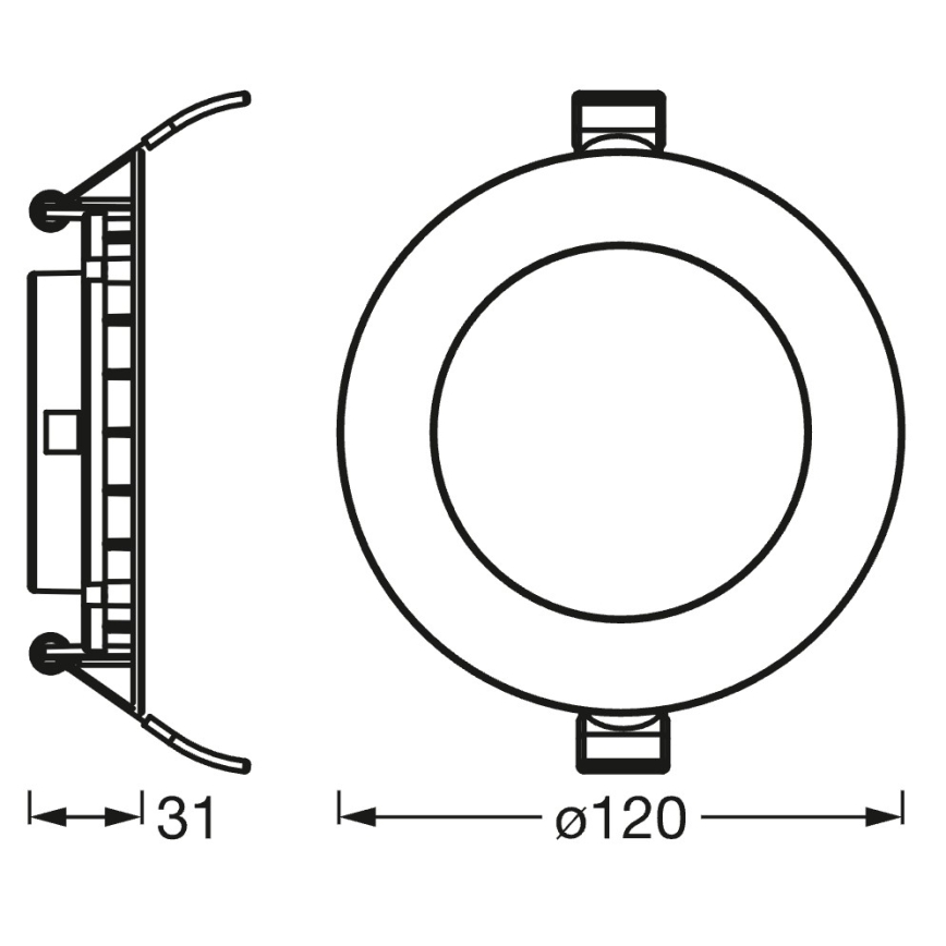 Osram - Zatemnjivo vgradno stropno svetilo SMART+ DOWNLIGHT LED/8W/230V 3000-6500K Wi-Fi