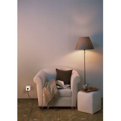 Osram - LED zatemnjevalna vtičnica z osvetlitvijo SCHUKO SMART+ NIGHTLIGHT 3680W/230V Wi‑Fi