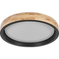 Osram - LED Zatemnljivo stropno svetilo MARIANO LED/24W/230V premer 41 cm hrast/črna