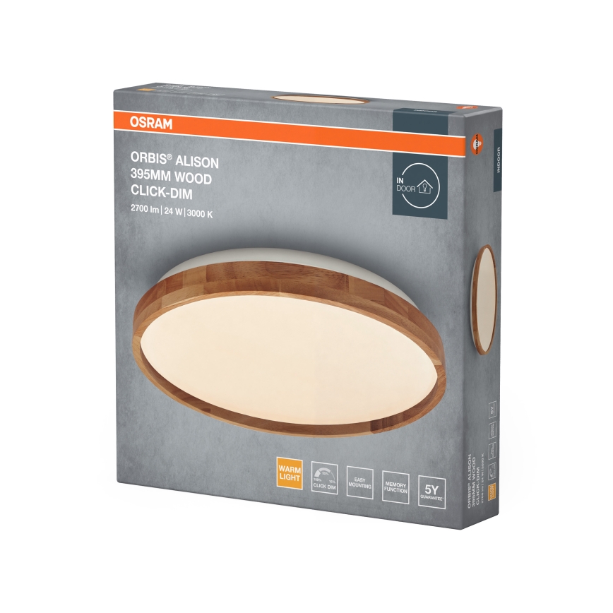 Osram - zatemnljivo LED stropno svetilo ORBIS ALISON LED/24W/230V, premer 39,5 cm, bež