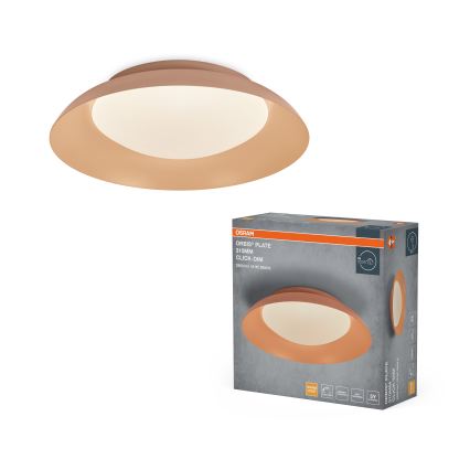 Osram - Zatemnjiva LED stropna svetilka PLATE LED/19W/230V Ø 31 cm rožnata