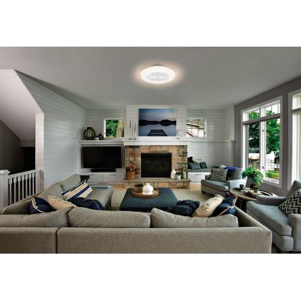 Osram - LED stropna svetilka s ventilatorjem SMART+ z možnostjo zatemnitve LED/75W/230V 3000-6500K Wi-Fi + daljinski upravljalnik