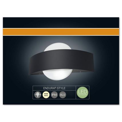 Osram - LED Zunanja stenska svetilka ENDURA LED/11W/230V IP44 črna IP44