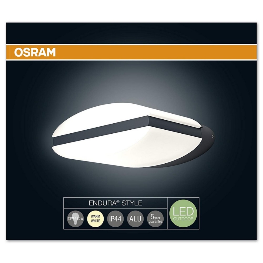 Osram - LED Zunanja stenska svetilka ENDURA LED/13W/230V IP44 črna IP44