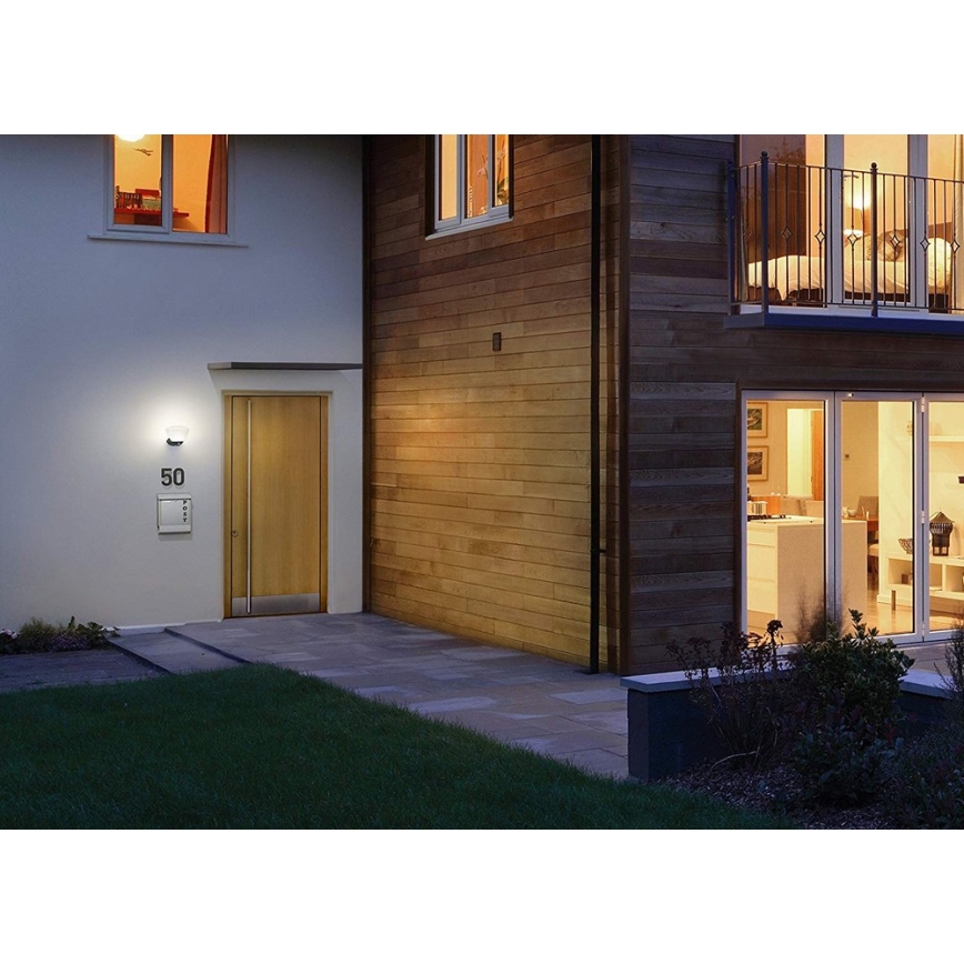 Osram - LED Zunanja stenska svetilka s senzorjem ENDURA LED/7W/230V črna