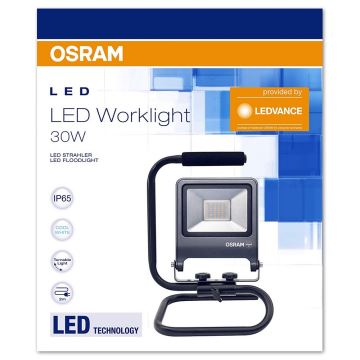 Osram - LED Zunanji reflektor z držalom WORKLIGHT 1xLED/30W/230V IP65