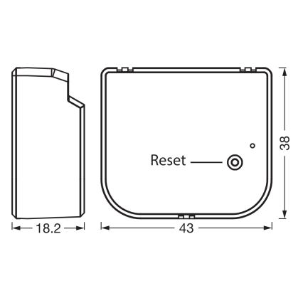 Osram - Modul za 2-gumbno stikalo SMART+ 230V Wi-Fi
